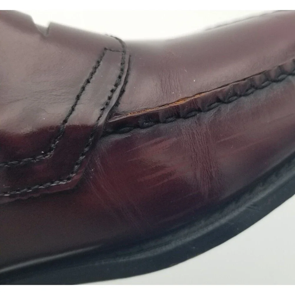 G. H. Bass & Co. Weejuns Burgandy Oxblood Leather Penny Loafers Men's Size 11 D